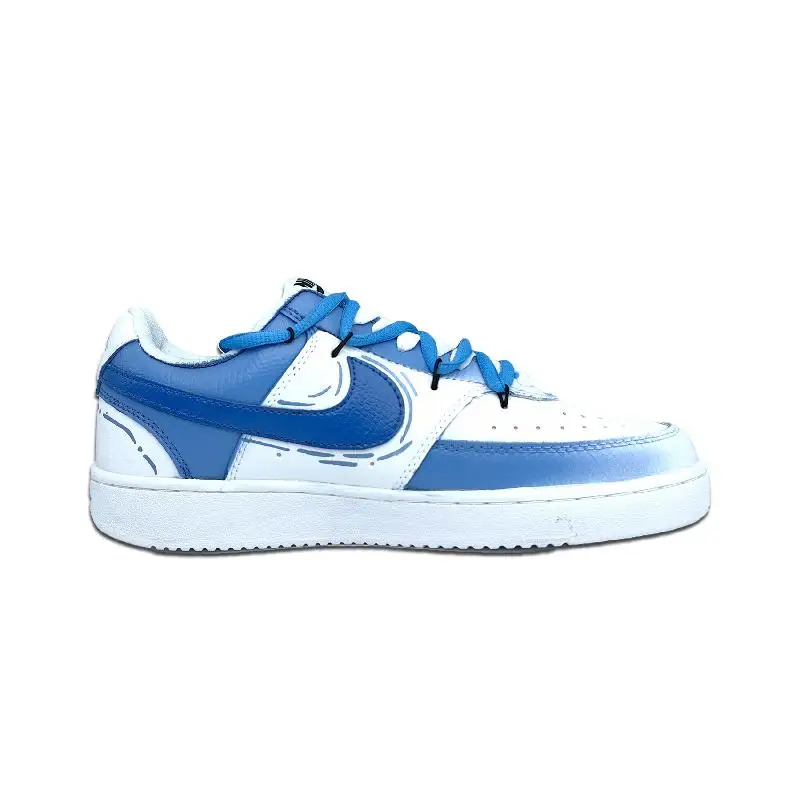 Фото 【Настроить】Nike Court Vision 1, обувь для скейтбординга, мужские кроссовки, DH2987-101 №2