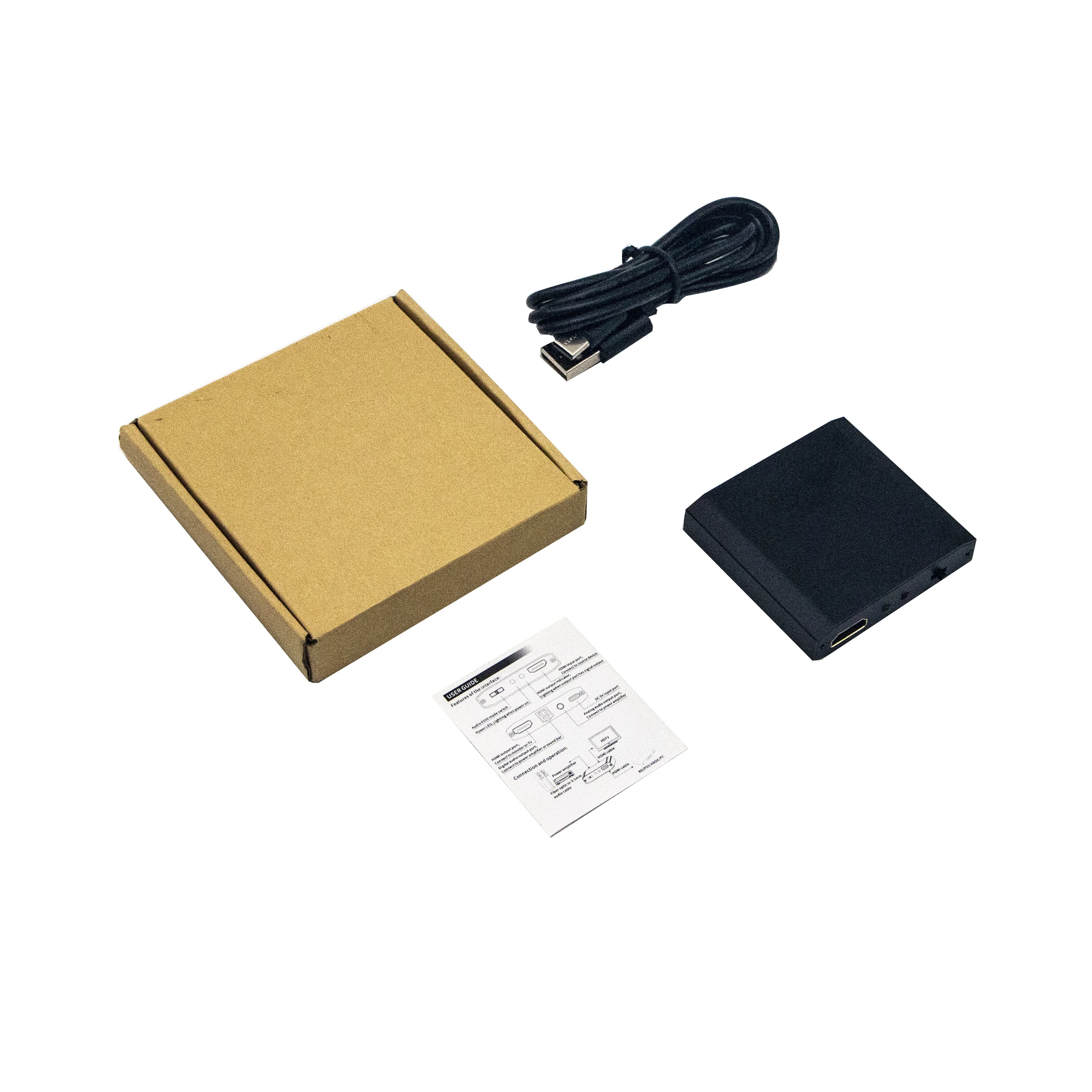 Фото HDMI-совместимый аудиоэкстрактор 4K60 Гц SPDIF 5,1 3,5 мм аудиовыход V2.0 настройка EDID HDR Dolby Vision Atmos LPCM для звуковой панели №5