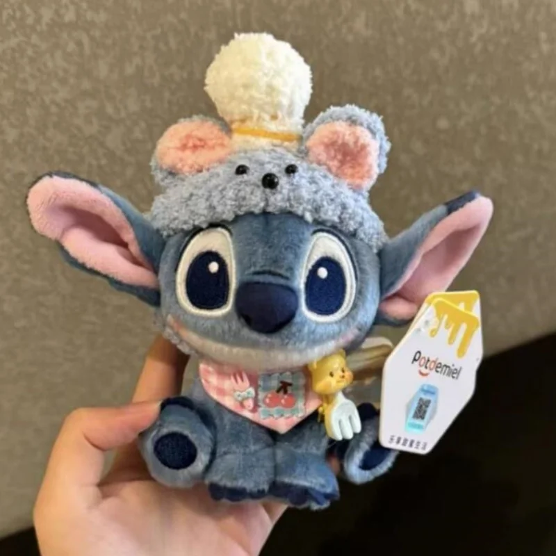 Фото Kawaii Stitch креативное моделирование плюшевые игрушки мультяшная плюшевая кукла изысканный рюкзак кулон рождественские праздничные подарки для мальчиков и девочек №4