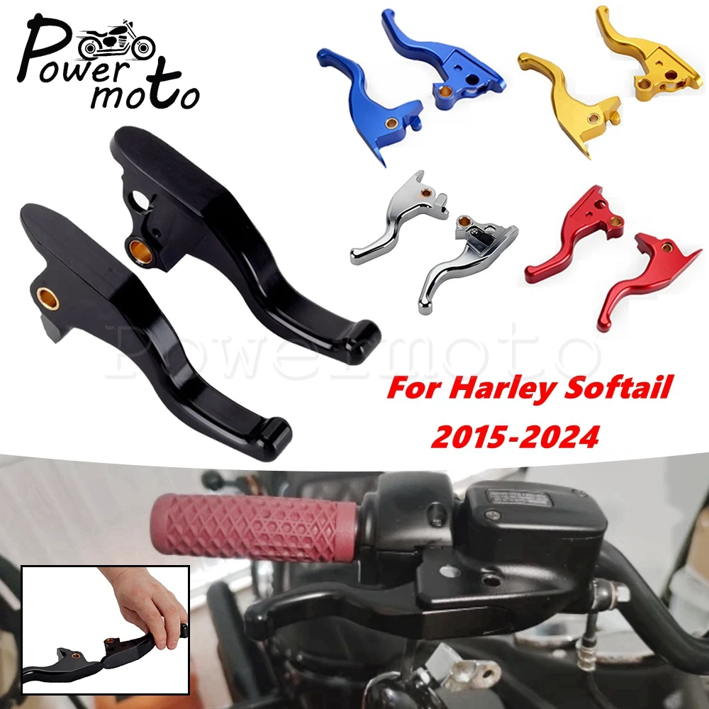 Для Harley Softail тормозной рычаг сцепления подходит для Breakout Deluxe Fat Boy Street Bob Slim Sport Glide FLSB Standard FXSTB FXDR 2015-2024