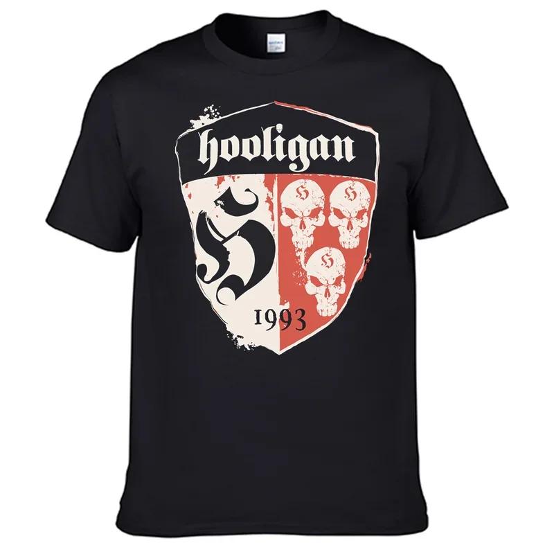 Фото Футболка Hooligans, мужская рубашка из 100% хлопка, лидер продаж №2