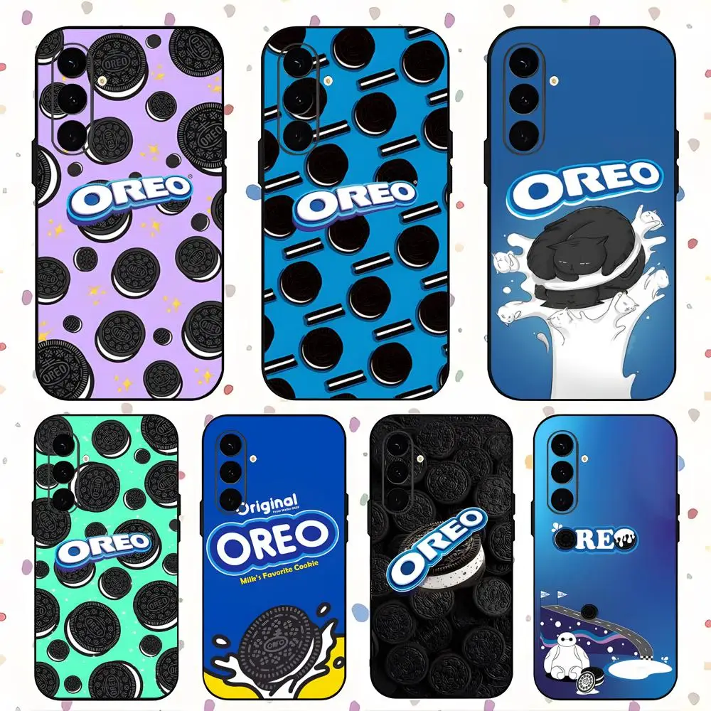 Брендовый чехол для телефона Hot O-reoS biscuit для Samsung Galaxy S25 S24 S23 S22 S21 S20 Plus Ultra Note20, мягкий черный