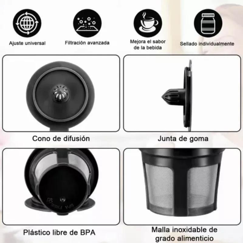 Многоразовый фильтр для кофе K-Cup, запасные части и аксессуары для фильтров для чаякофе, полицейский кофе Cafeteira (art.: 3920cbf4c5b7d) - 3920cbf4c5b7d