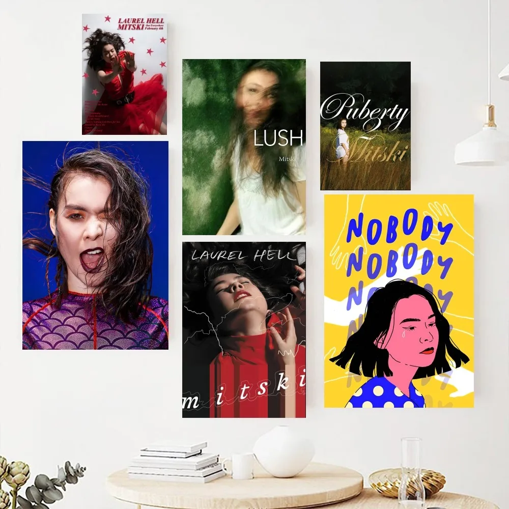 Постер Singer Mitski Miyawaki, картина для гостиной, Внутренняя Живопись, украшение для комнаты