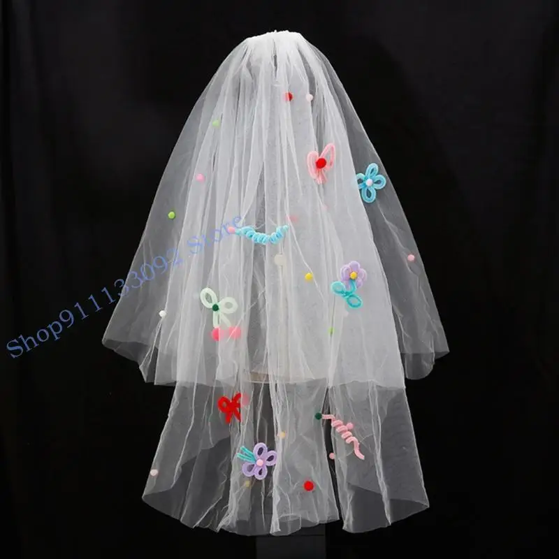H9ED Butterfly Bow Veil для невест.