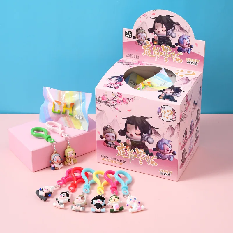 Sanrio Labubu, 32 шт., семейная глухая коробка, кавайный брелок для ключей, аниме, периферийные товары, экшн-игрушка, фигурка, кукла, подарки для детей (art.: 3920cc04af7ce) - 3920cc04af7ce