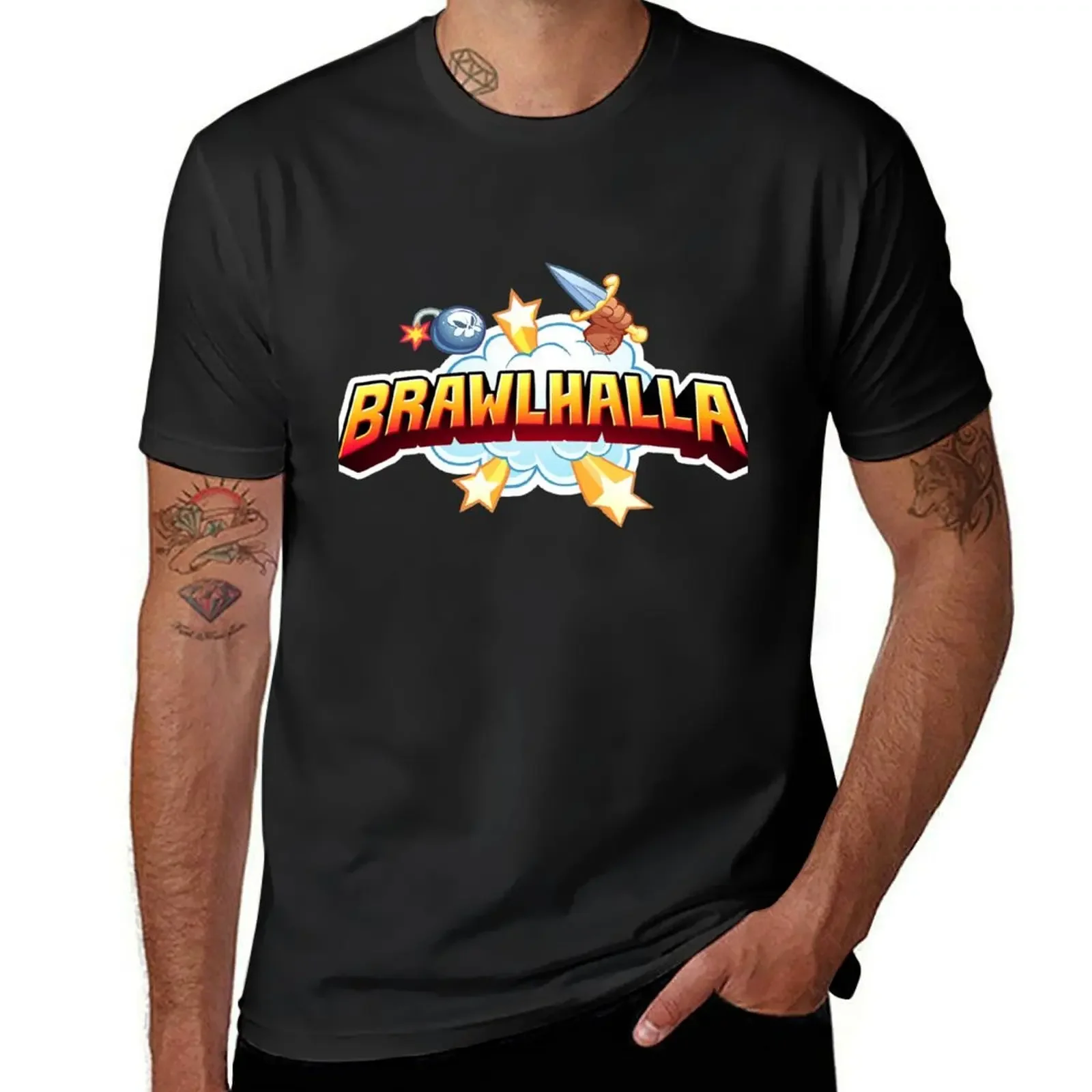 Футболка Brawlhalla bum Louboutins, новое издание, синие арховные забавные футболки для мужчин