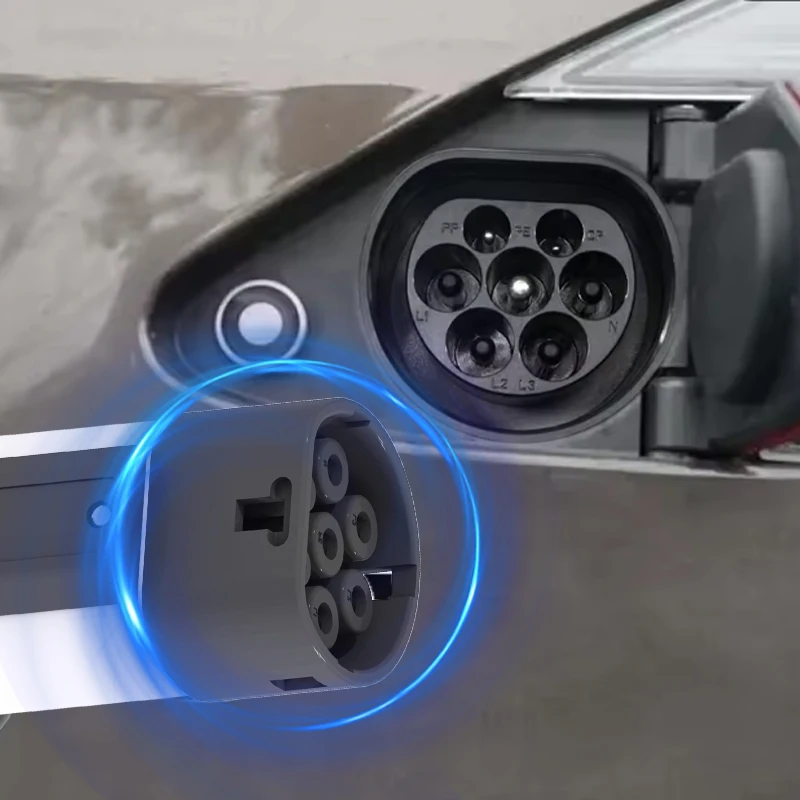 Адаптер EV Type1 к Type2 SAE J1772 к IEC 62196-2 Преобразователь EVSE переменного тока 32A 7 кВт для автомобилей европейского стандарта (art.: 3920cca1745fb) - 3920cca1745fb