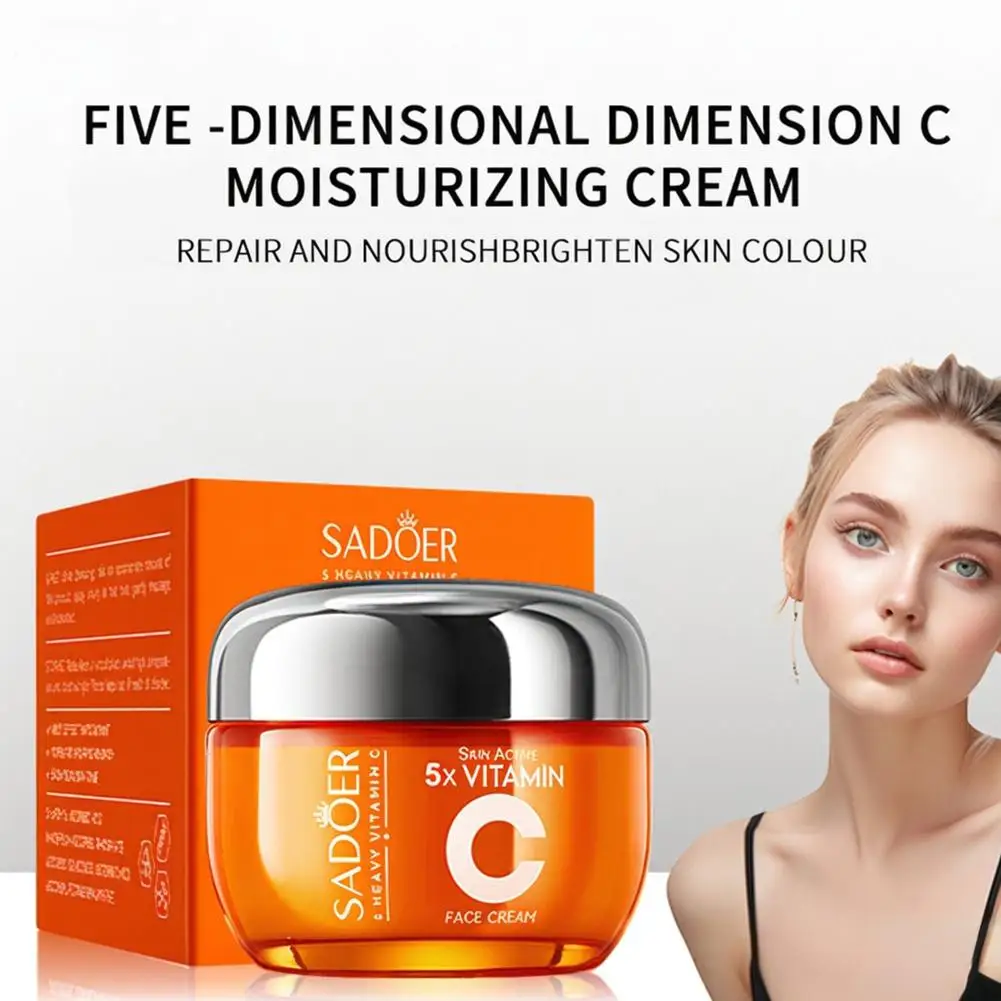 SADOER 5XVitamin C Крем для лица Уход за кожей лица Укрепляющая кожа Красота лица Осветляющий увлажняющий уход Увлажняющие кремы Fac L6A4