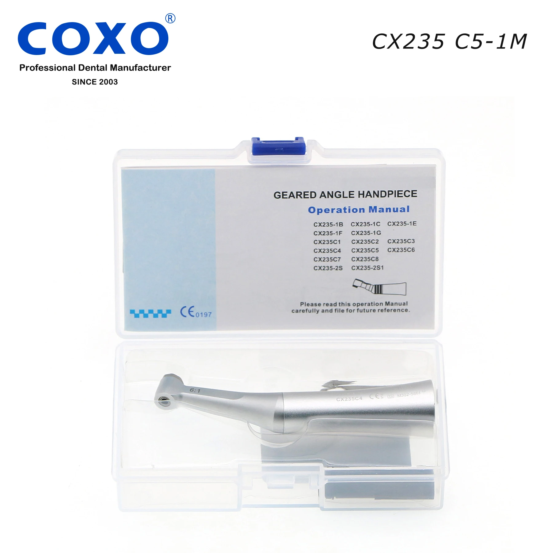 Фото CX235 C5-1M COXO 6:1 Стоматологический низкоскоростной эндомофонный наконечник подходит для Dentsply Sirona VDW NSK №5