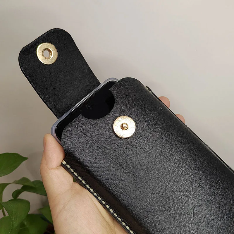 Фото Для Doogee Blade GT чехол из натуральной кожи для мобильного телефона, подвесной поясной чехол, мужская вертикальная уличная сумка для мобильного телефона №5