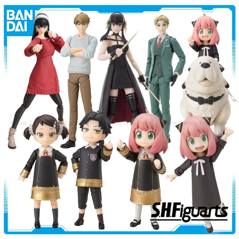В наличии Bandai SHF SPY×FAMILY YOR BOND FORGER с комплектом моделей ANYA Аниме Фигурка Готовая модель игрушки Подарок для детей WY