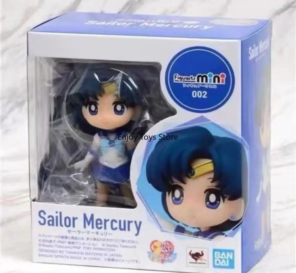 Bandai Genuine Sailor Moon Ami Mizuno Sailor Mercury Q версия может быть выполнена вручную