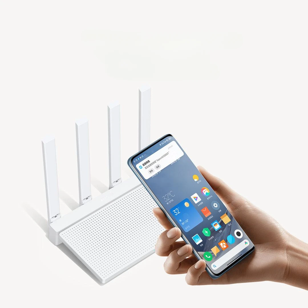 Новинка, роутер Xiaomi AX3000T Gigabit WiFi6 Mesh 2,4G и телефон, ретранслятор акселератора для игр с поддержкой устройства IPTV, усилитель сигнала работает для Mihome (art.: 3920c35c4a522) - 3920c35c4a522