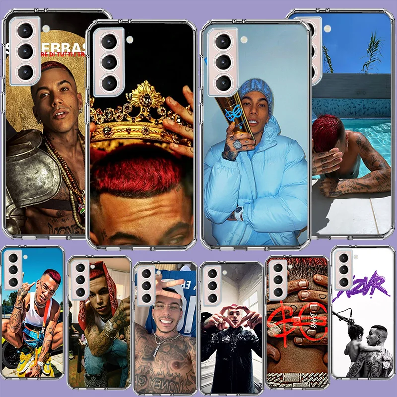 Чехол для телефона Rapper Sfera Ebbasta для Samsung A16 A26 A36 A56 A17 A15 A25 A35 A55 A14 A24 A34 A54 A04S A05S Galaxy Note 20 10 9 8