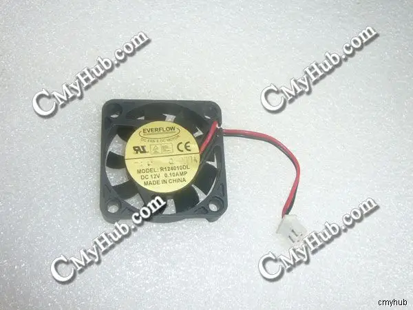 Вентилятор охлаждения для EVERFLOW R 124010 DL DC12V 0,10A 4010 4 см 40 мм 40X40X10 мм 2-контактный охлаждающий вентилятор