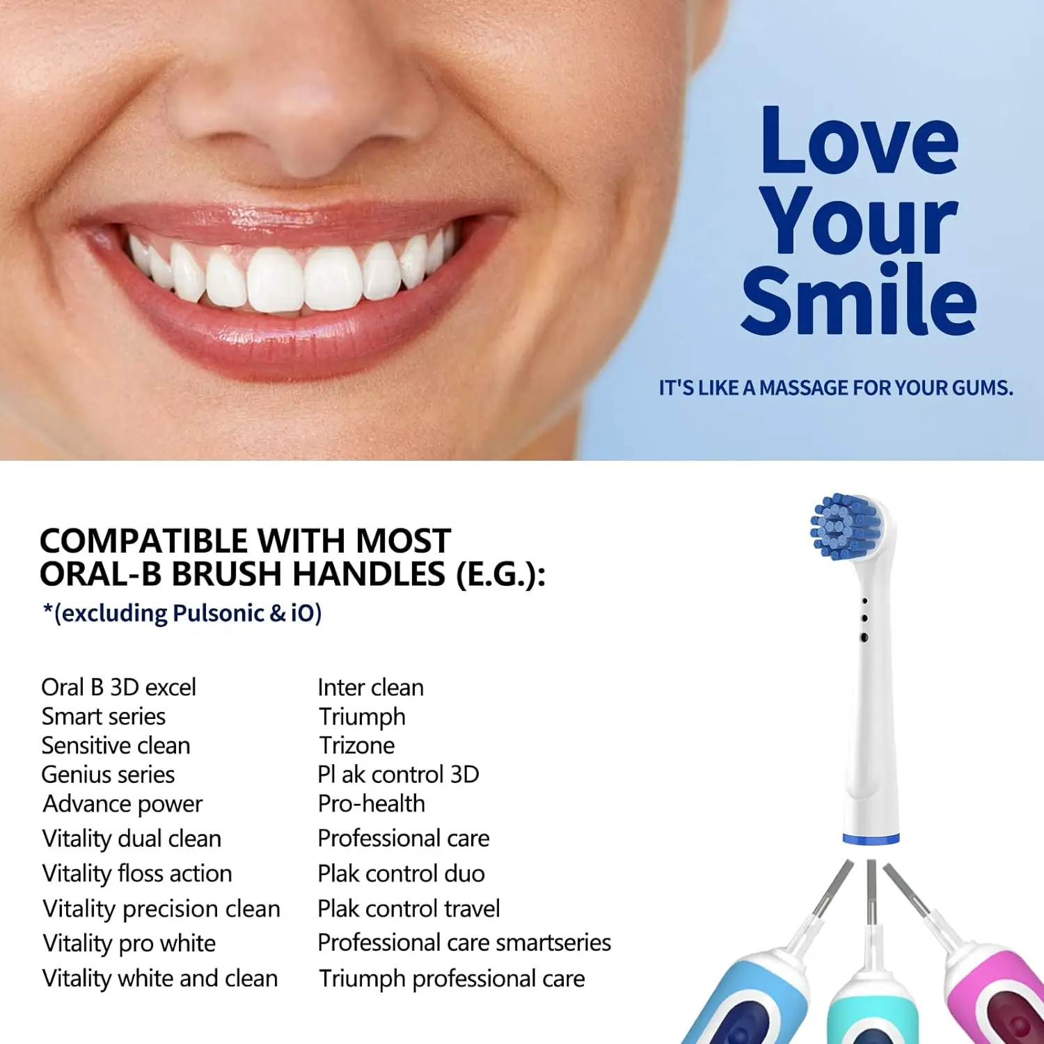 48121620 шт., сменные насадки для электрической зубной щётки Oral B Braun (art.: 3920c395c358e) - 3920c395c358e