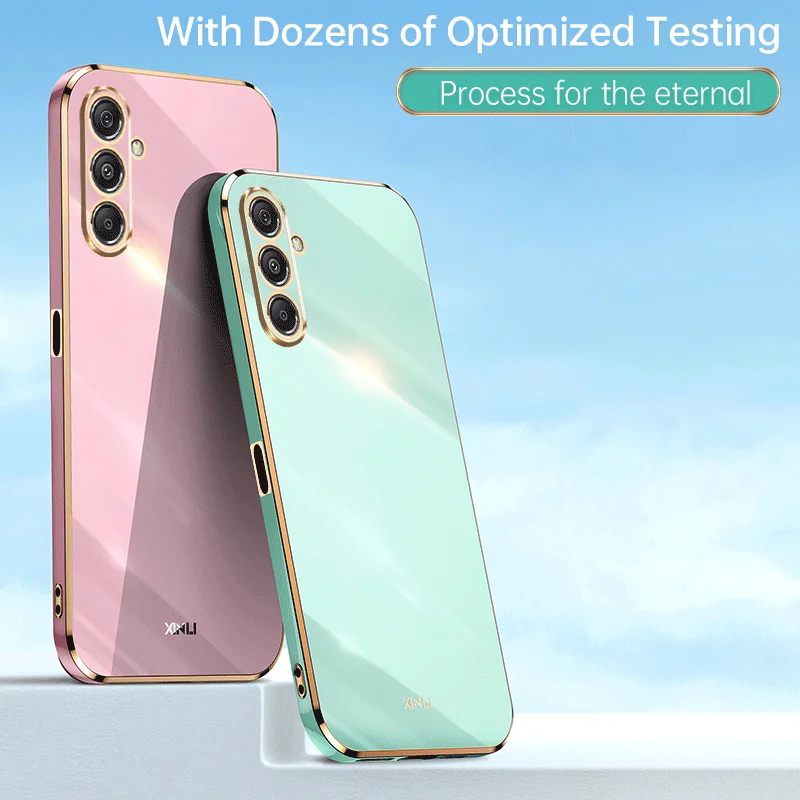 Чехол для Samsung Galaxy A15 5G, мягкий силиконовый чехол-накладка для телефона с прямоугольной рамкой