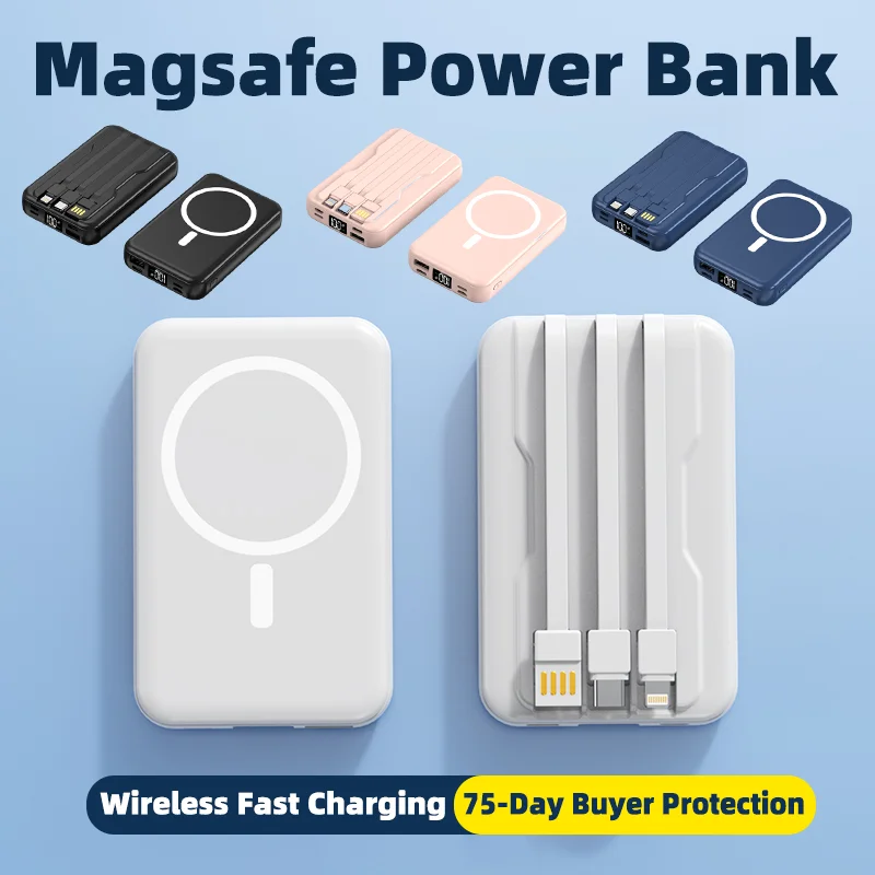 Magsafe внешний аккумулятор Macsafe внешний аккумулятор с pengisi daya nircable magnetis cepcepat baбудет bantu eksternal для Iphone