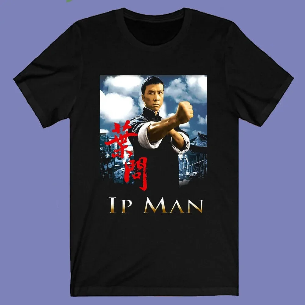 Новое поступление 2024, Черная Мужская футболка с логотипом IP MAN фильм крыло Чун мастер Кунг Фу, размер XS-3XL, Свитшот