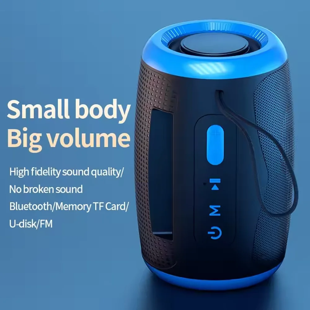 Портативный Bluetooth-динамик, уличный водонепроницаемый беспроводной TWS-радио, колонка, динамик, поддержка TF-карты, стерео 3D Hi-Fi музыкальный плеер
