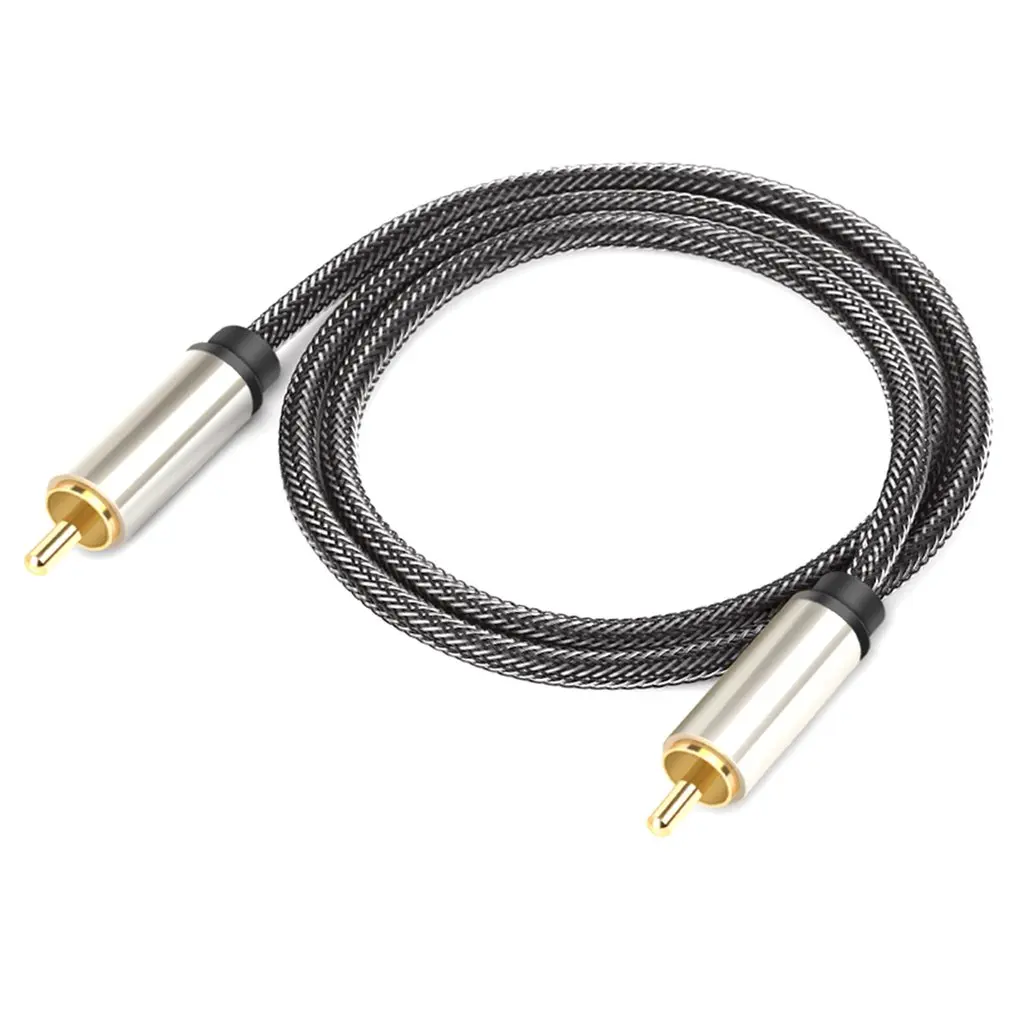 Аудиокабель HIFI 5,1 с позолоченным штекером RCA-RCA, коаксиальный усилитель SPDIF, аксессуары для домашнего видео, ТВ, сабвуфер