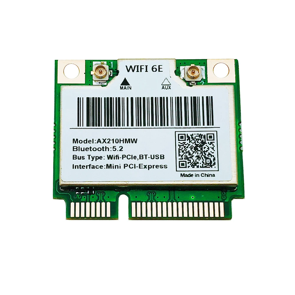Новая Wi-Fi 6E AX210HMW Mini PCIE Wi-Fi карта для Intel AX210 5374 Мбитс Bluetooth 2,4 802.11ax G5G6G WiFi 6 AX210 беспроводной адаптер (art.: 3920c104e243f) - 3920c104e243f