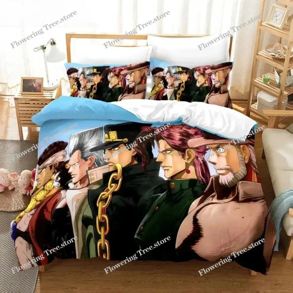 3D принт аниме JoJo Bizarre Adventure Jotaro Kujo комплект постельного белья для мальчиков и девочек Twin Queen Size пододеяльник наволочка кровать для детей и взрослых