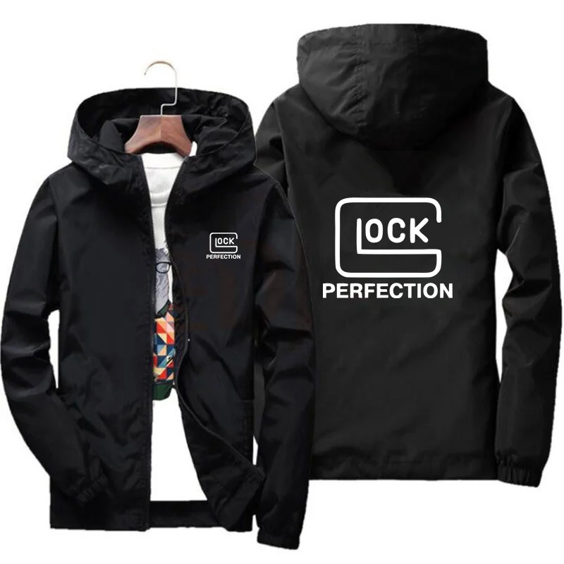 Фото Уличная модная куртка Glock совершенства ветрозащитная Солнцезащитная тонкая ветрозащитная куртка Унисекс Мужская Брендовая верхняя одежда спортивная куртка пальто №3