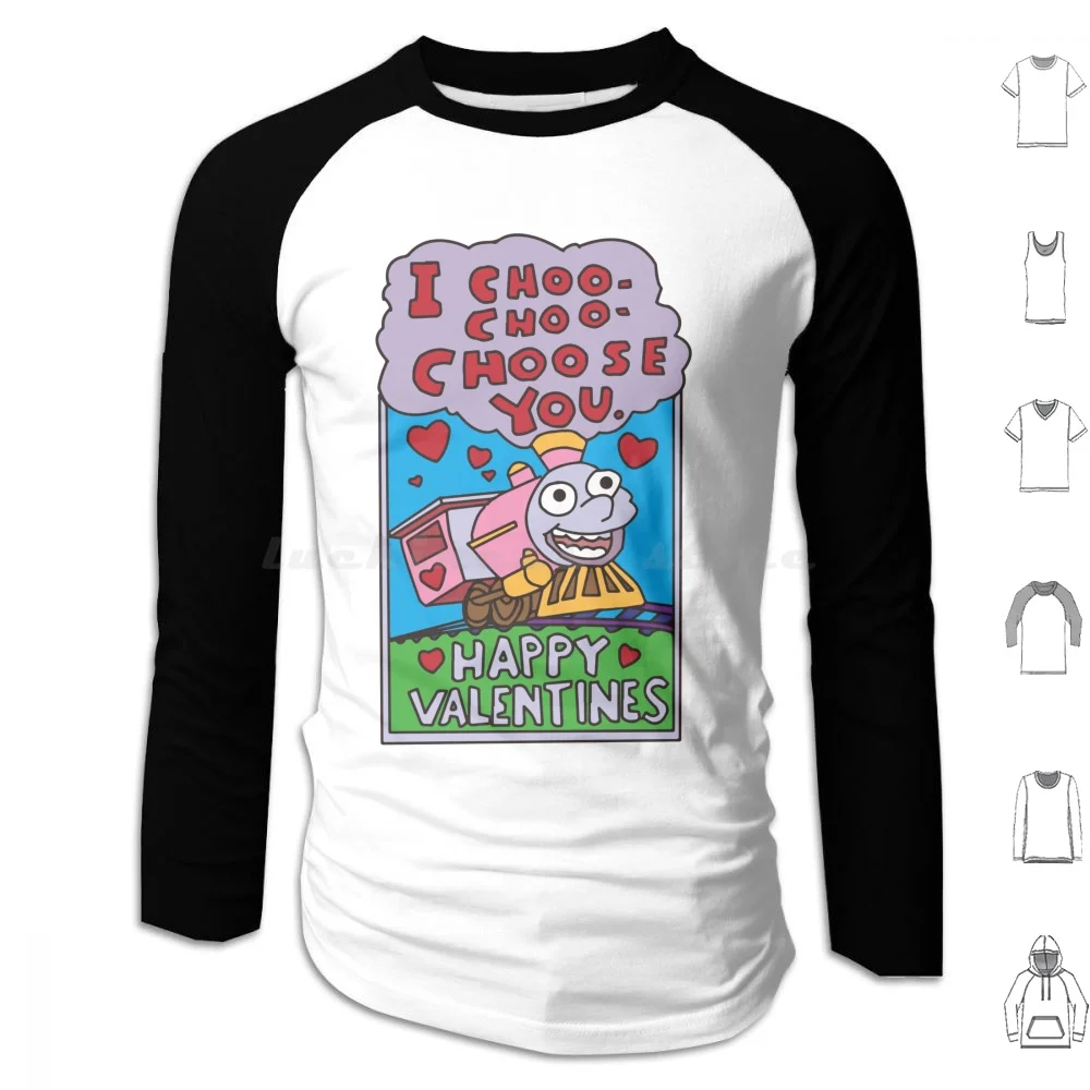 I Choo-Choose You-Happy Valentines толстовки с длинным рукавом Ральф Мардж Гомер Мэтт удивление смешная шутка Свадьба отдельно