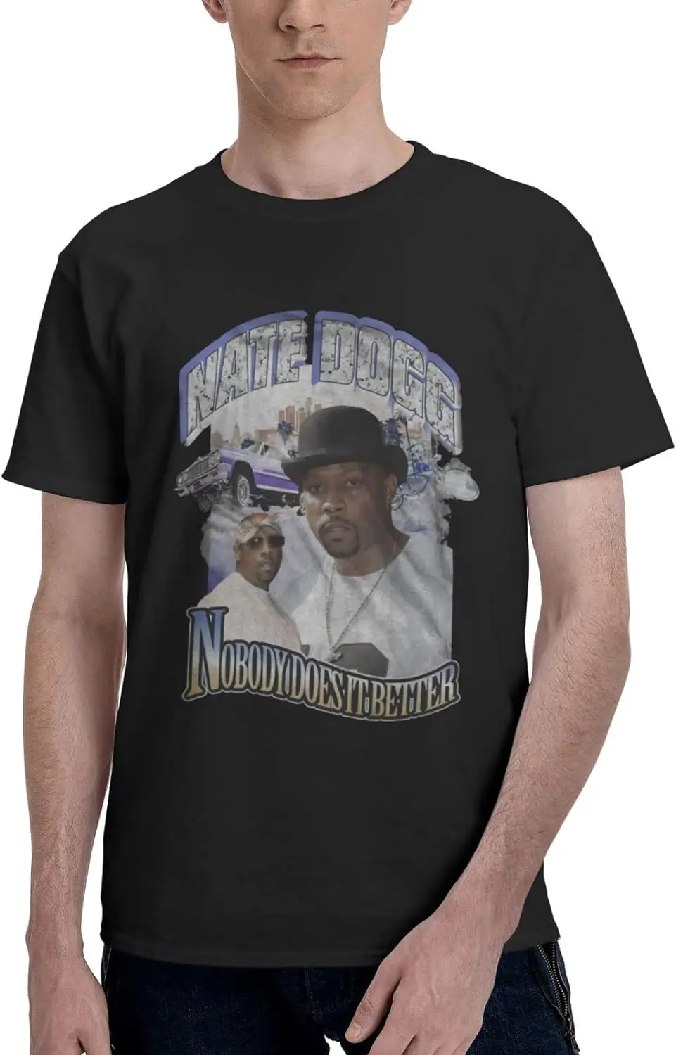 Футболка Nate Dogg, мужская летняя футболка, повседневные модные рубашки с коротким рукавом