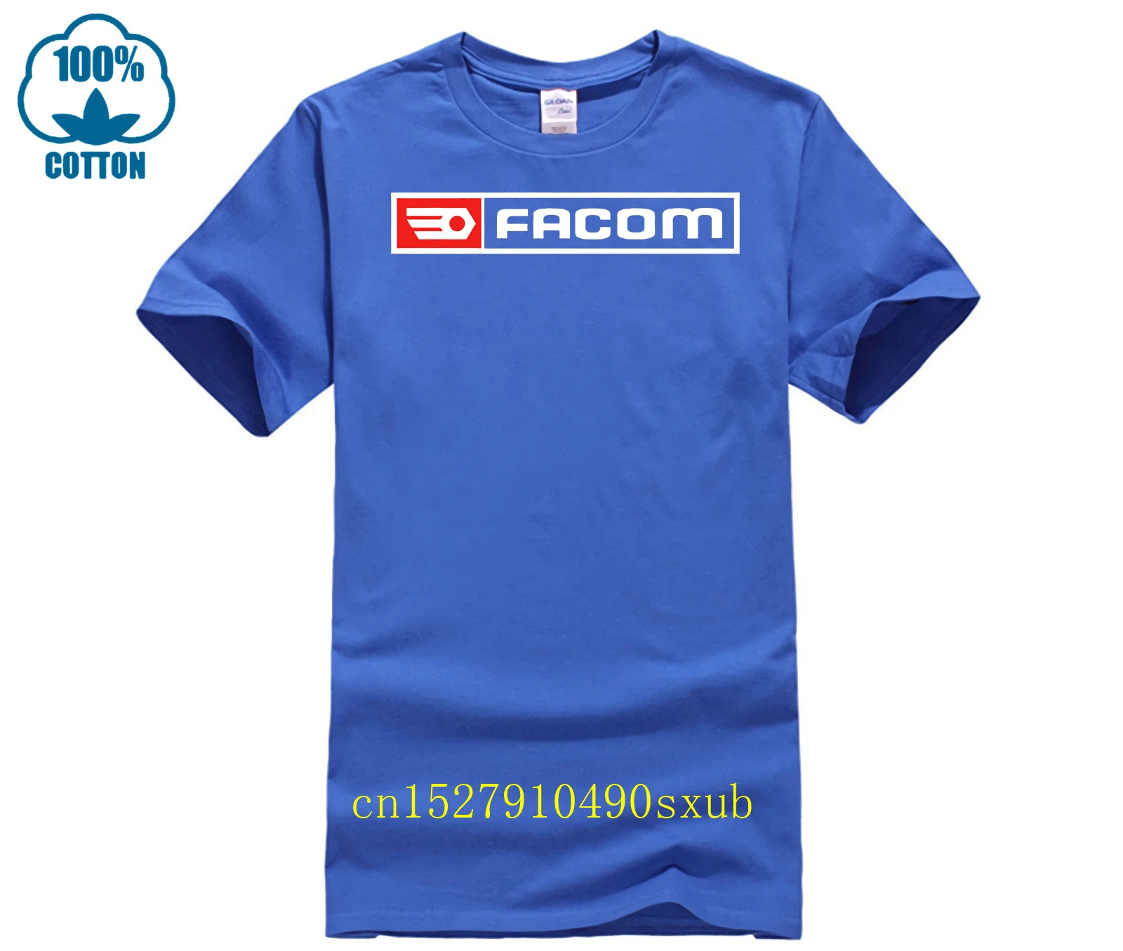 Фото Футболка Facom Tools с машинками разных цветов, хлопковая футболка, мужская летняя модная футболка №3