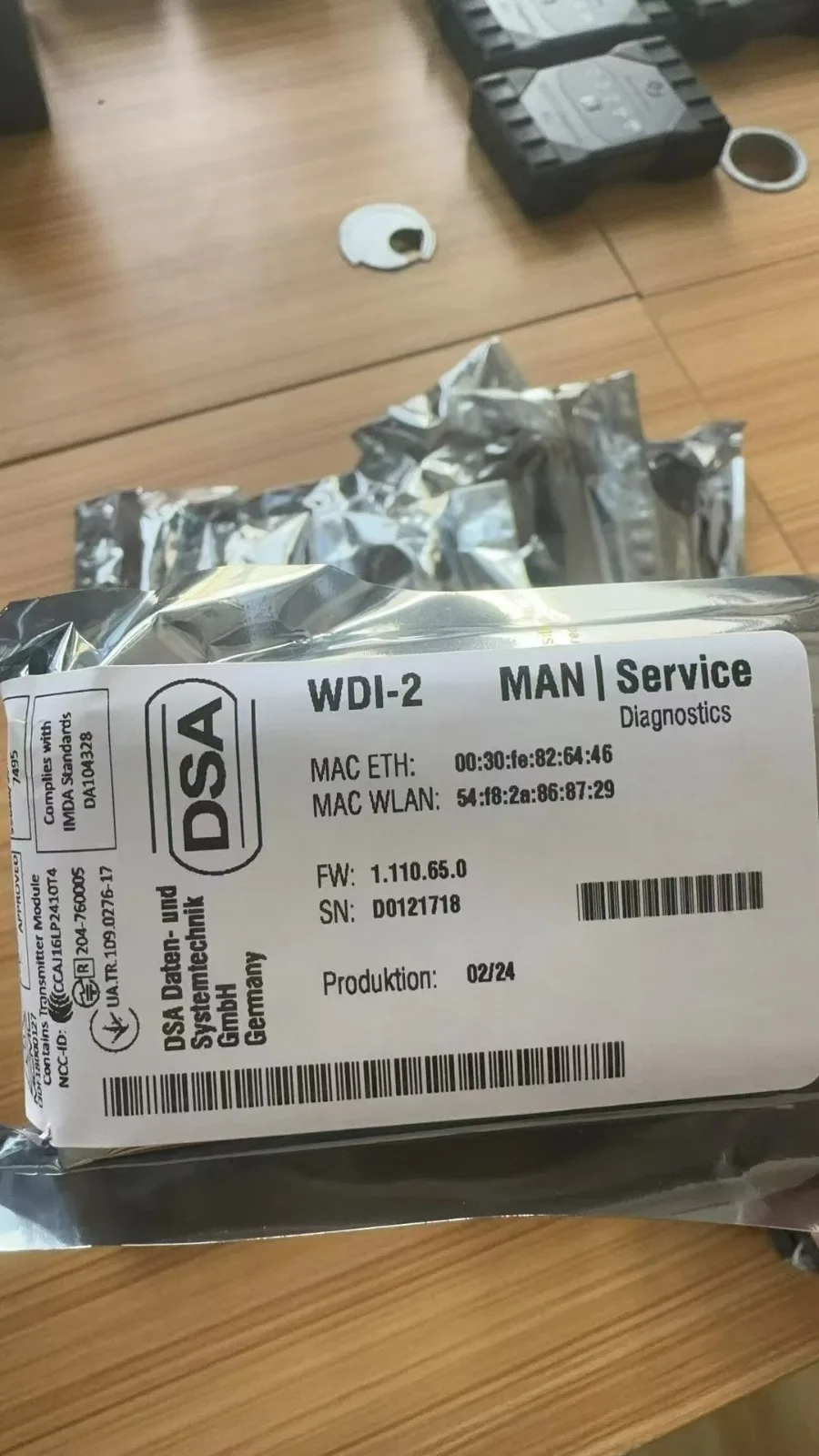 Фото Strumento펀co na camion pesanti T427 Pk T200 Ca-ts 3 III MANTIS MANWIS T427 (WDI-2) Strumento Интерфейсная диагностика №2