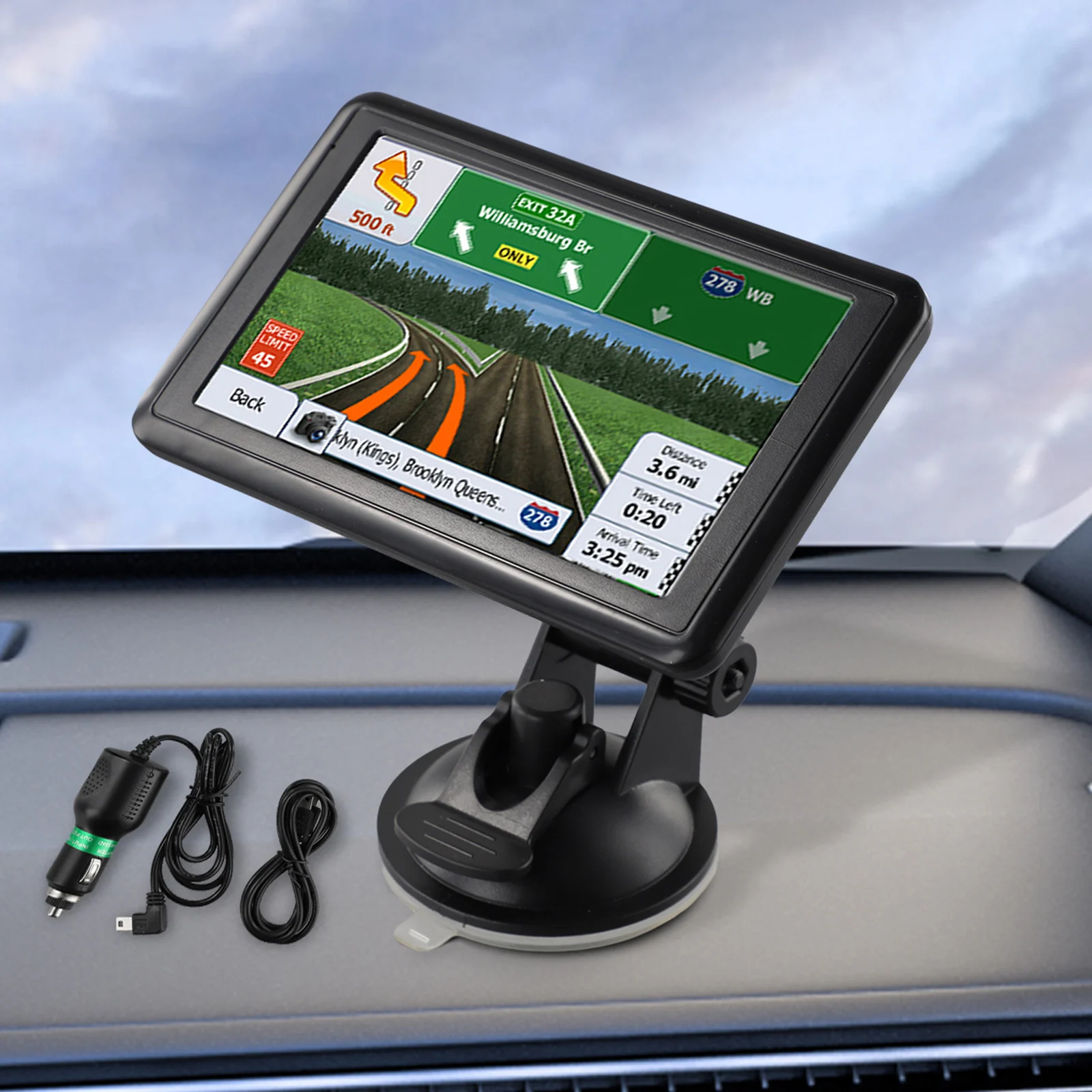 Для вождения навигатора 5 дюймов GPS устройство 8 Гб GPS-навигатор 5-дюймовый сенсорный экран TFT 800x48 0 разрешение FM-передатчик (art.: 3920c8e8d87d8) - 3920c8e8d87d8