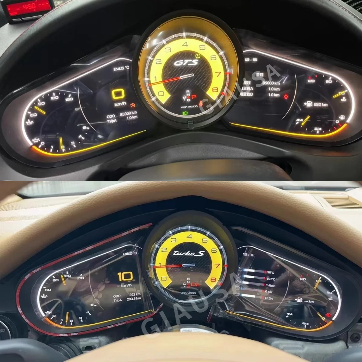 ЖК-экран спидометра для Porsche Cayenne 2010-2016, цифровая виртуальная кабина, многофункциональная приборная панель