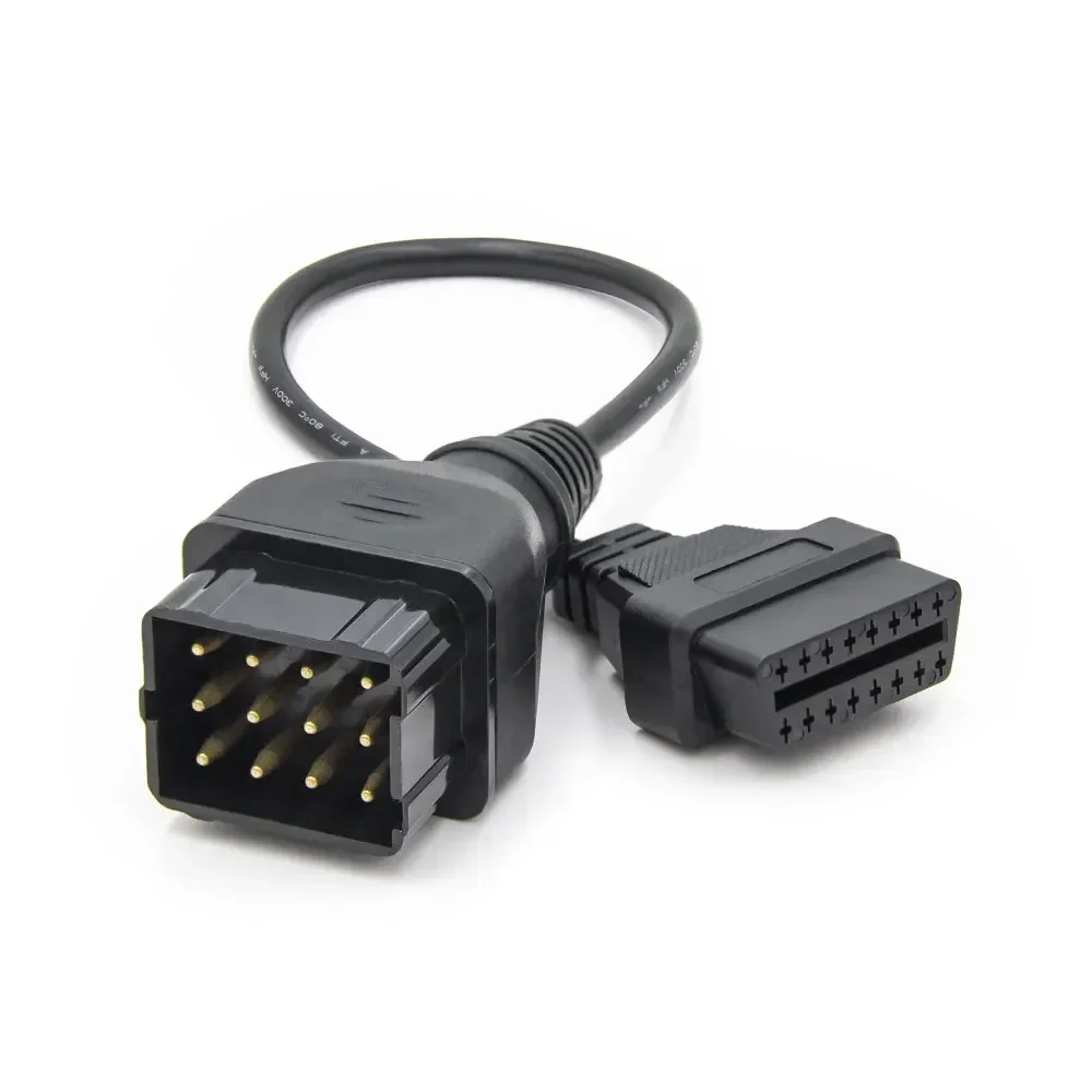 Фото Оригинальный диагностический кабель OBD2 для грузовика газ 12-контактный кабель OBD 2 16-контактный Штекерный разъем может работать с адаптером TCS CDP PRO DLC №5