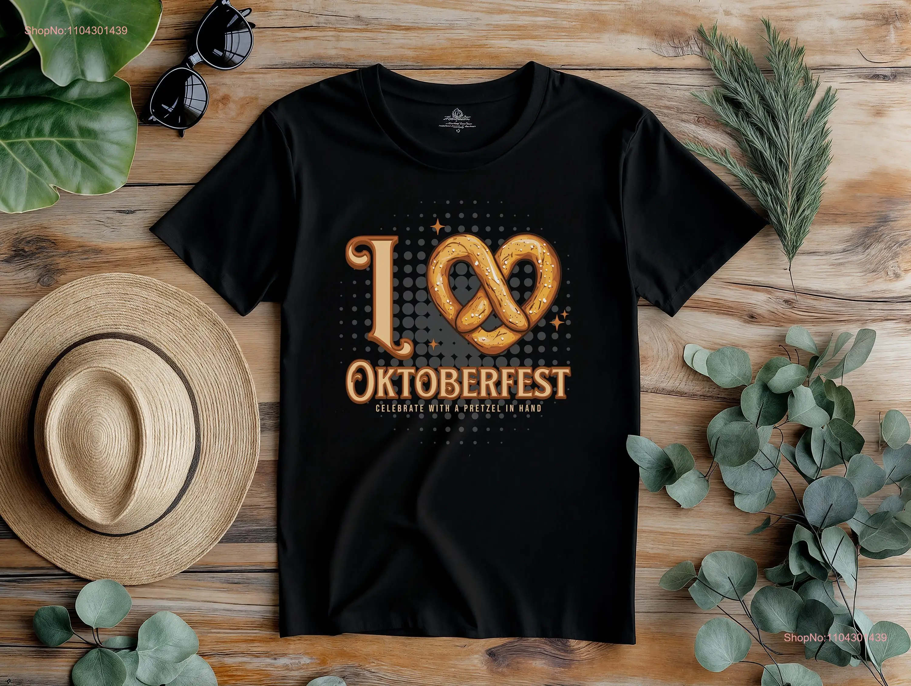 Футболка I Love Oktoberfest Bretzel Design, немецкий пивной фестиваль, баварский для мужчин, темные цвета, с длинными или короткими рукавами