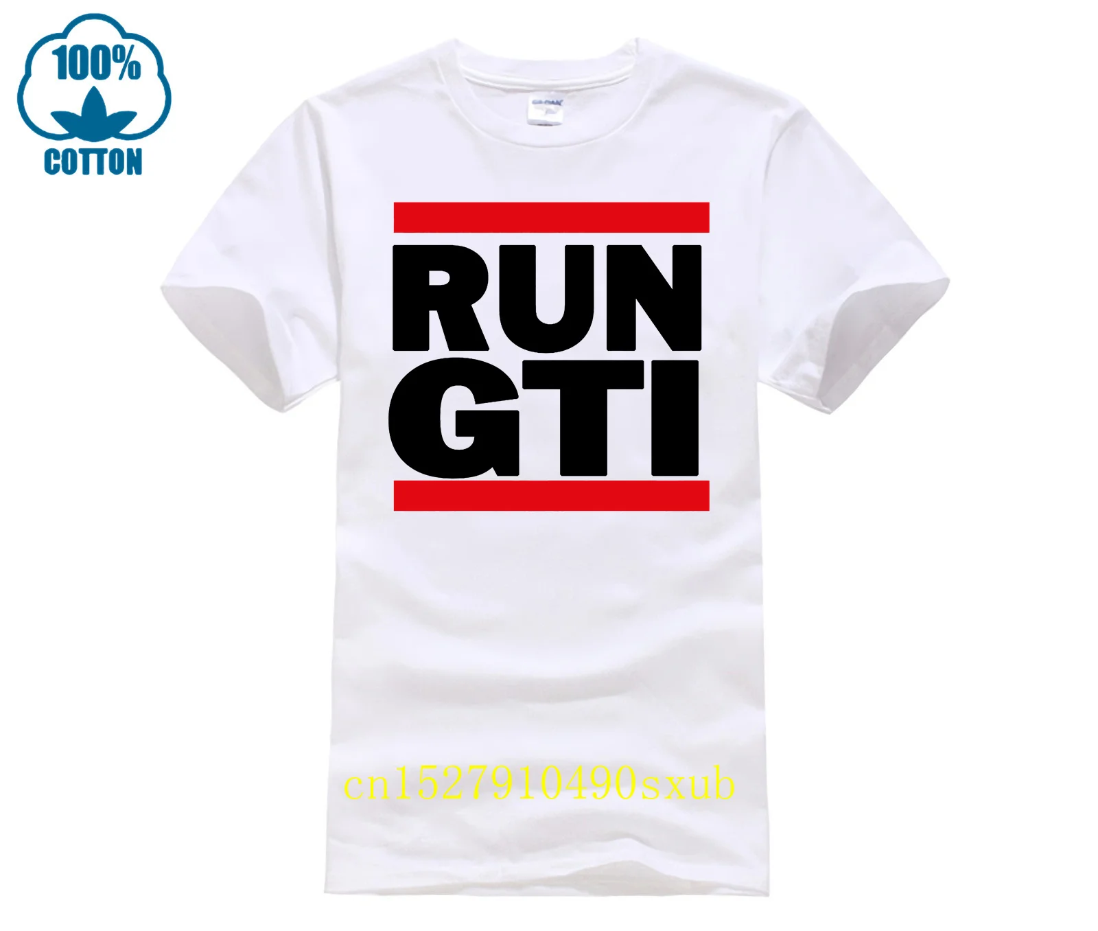Футболка в стиле немецкого автомобиля с надписью «Run GTI» на тему отца и Рождества