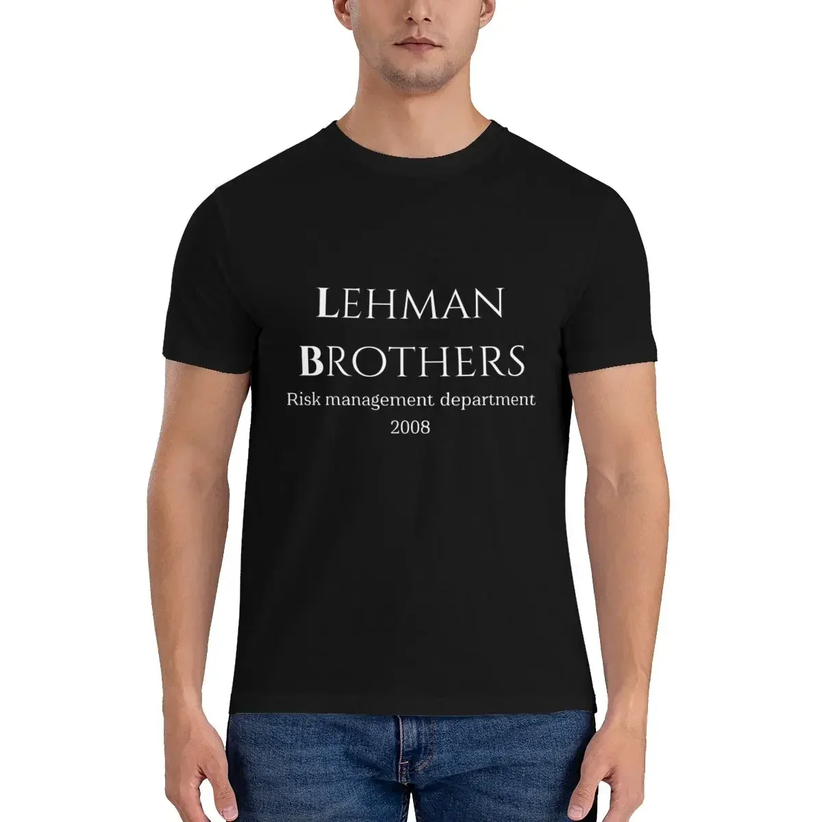 Фото Lehman Brothers, контроль рисков 2008, футболка, Мягкая Повседневная винтажная Удобная футболка №3