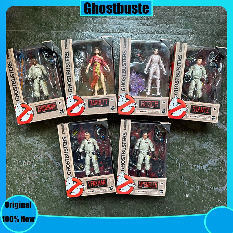 Оригинальные экшн-фигурки Ghostbusters 1984, серия плазма Zeddemore, Trevor Lucky Stantz, Venkman, подкастинговая собака-ужас, 6 шт. в упаковке