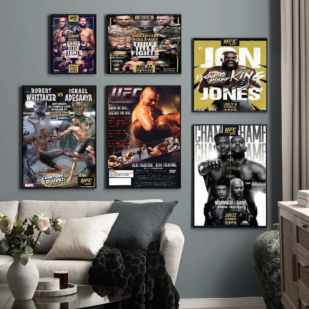 Fighting Championship UFC Good Quality Prints And Posters Vintage Room Home Bar Cafe Decor Aesthetic Art Wall Painting