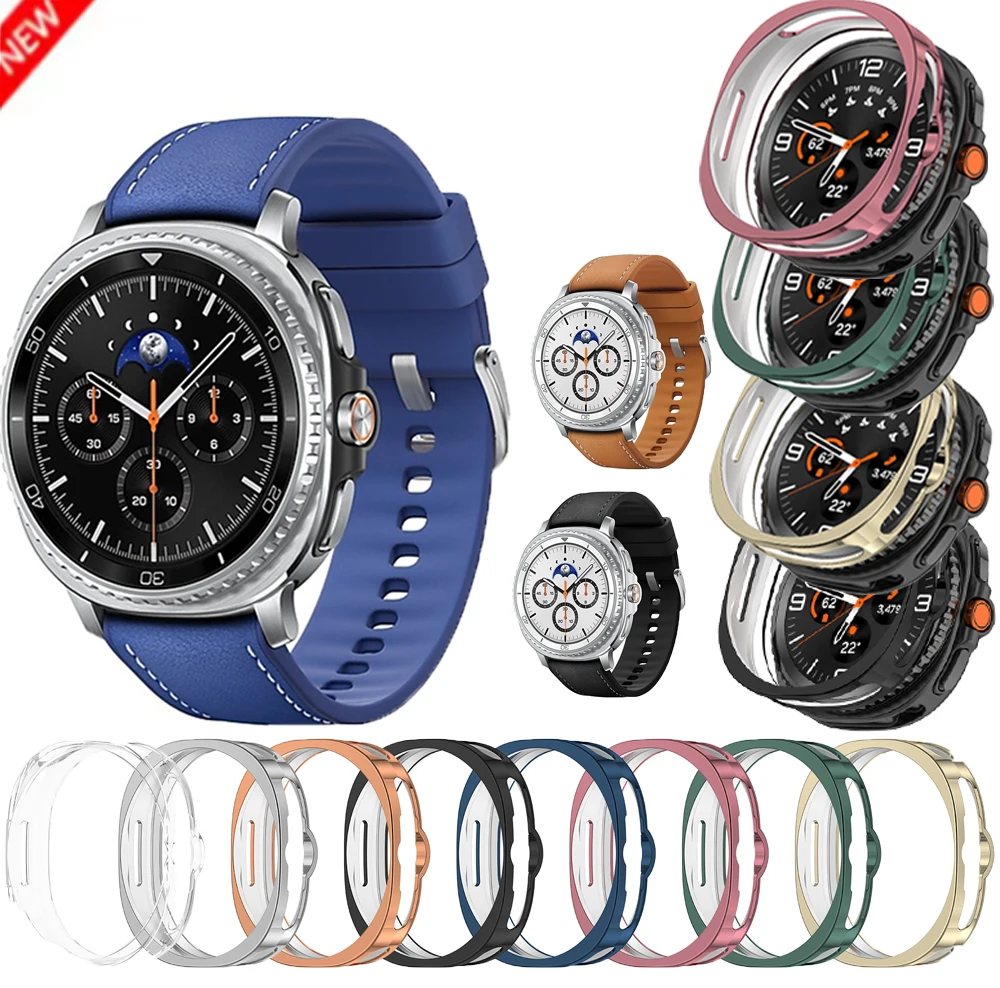 Фото Полый чехол из ТПУ для Samsung Galaxy Watch 8 Classic/Ultra 2, защитная пленка для экрана, сменные аксессуары для часов №2