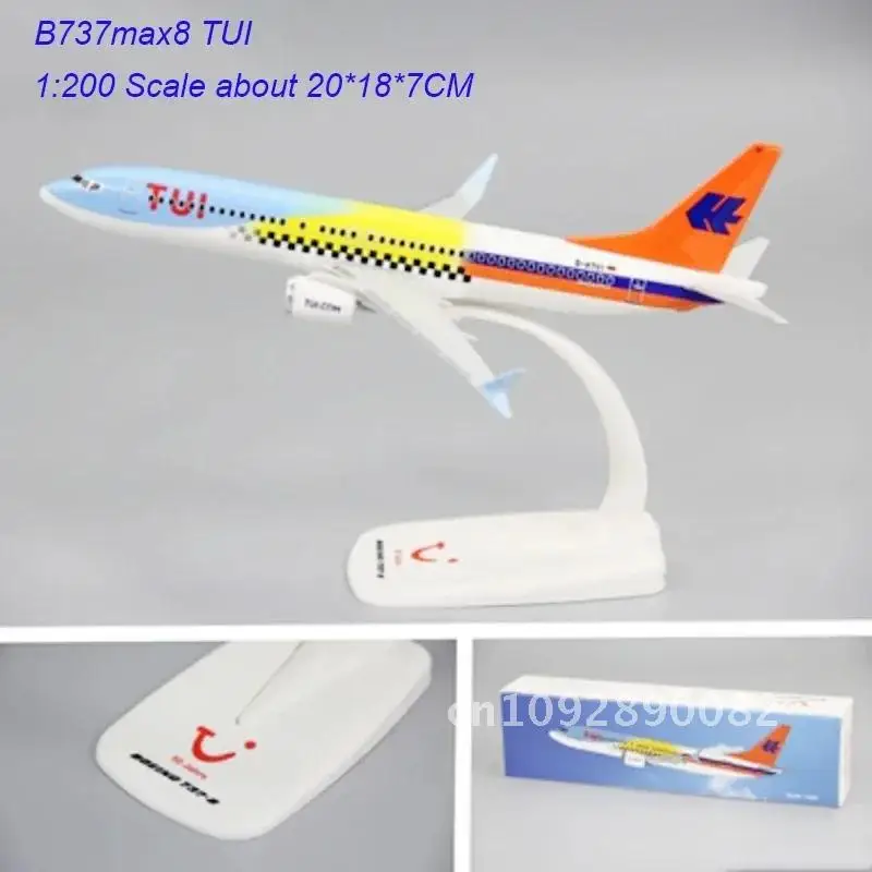 Фото Масштаб 1:200 B737MAX8 B737 Самолет Air Airlines ABS Пластиковая модель Смола TUI Самолет для сборки Коллекция Самолет Игрушечные Игрушки №3