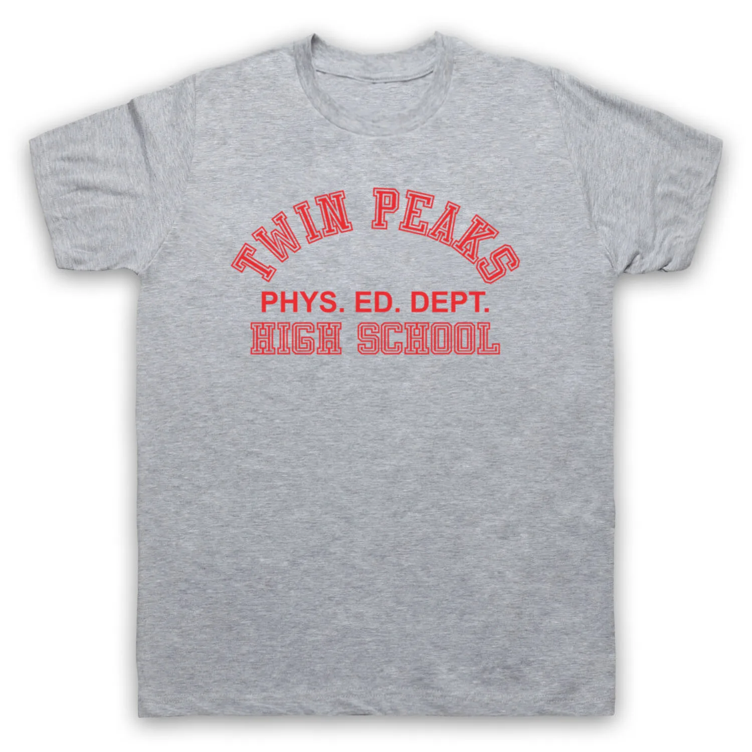 TWIN PEAKS HIGH SCHOOL PHYS ED DEPT AS WORN LYNCH TV МУЖСКАЯ И ЖЕНСКАЯ ФУТБОЛКА