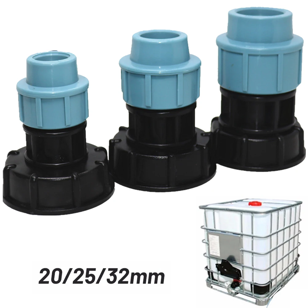 Адаптер для резервуара для воды IBC, прямой фитинг S60X6 в MDPE 20/25/32 мм, садовый шланг, смеситель для хранения воды, аксессуары для садового электроинструмента