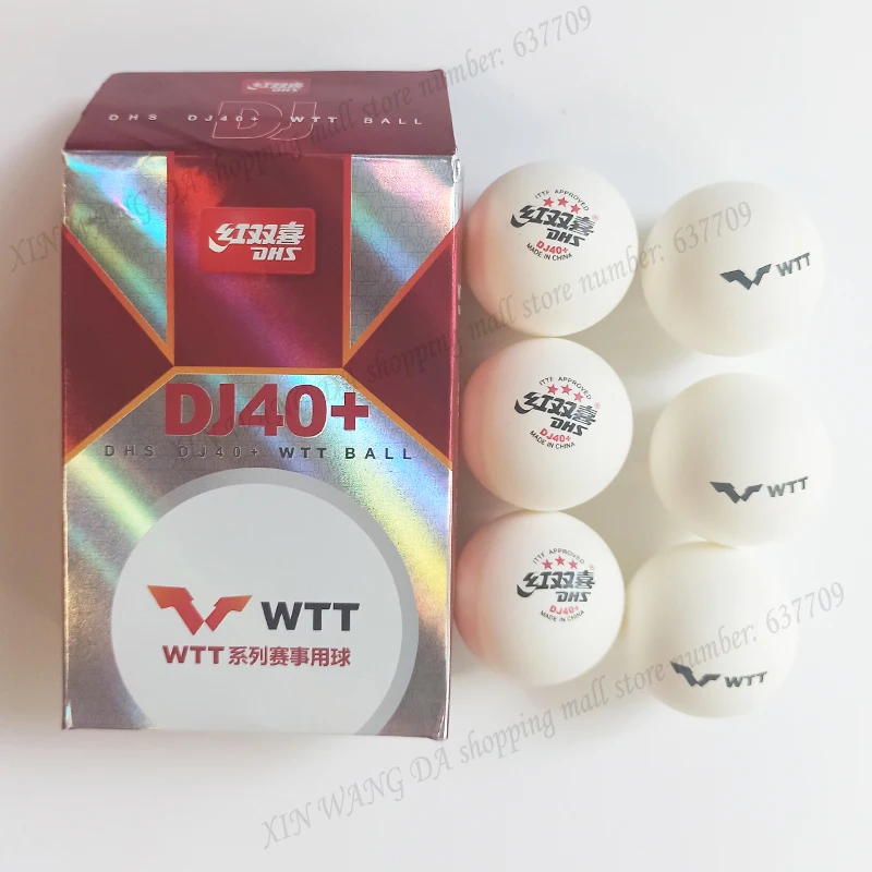 Фото DHS 2020 Токийский мяч DJ40 + WTT для настольного тенниса ракетка для игры в пинг-понг №5