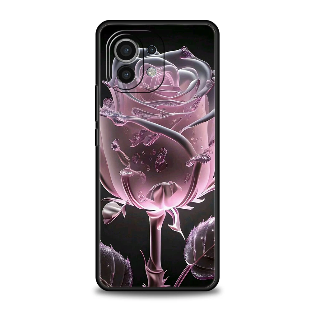 Фото Чехол для телефона Xiaomi Mi 15 14 13 12 11 Ultra 14T 13T 12T 11T 10T Pro Lite 5G противоударный мягкий чехол из ТПУ с мультяшным розовым корпусом №4