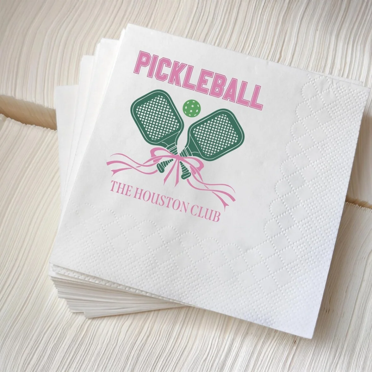 50 шт. салфетки для вечеринок Pickleball на заказ, салфетки для вечеринок Pickleball, салфетки для пикников и Pickleball на заказ, салфетки для социального клуба Grea