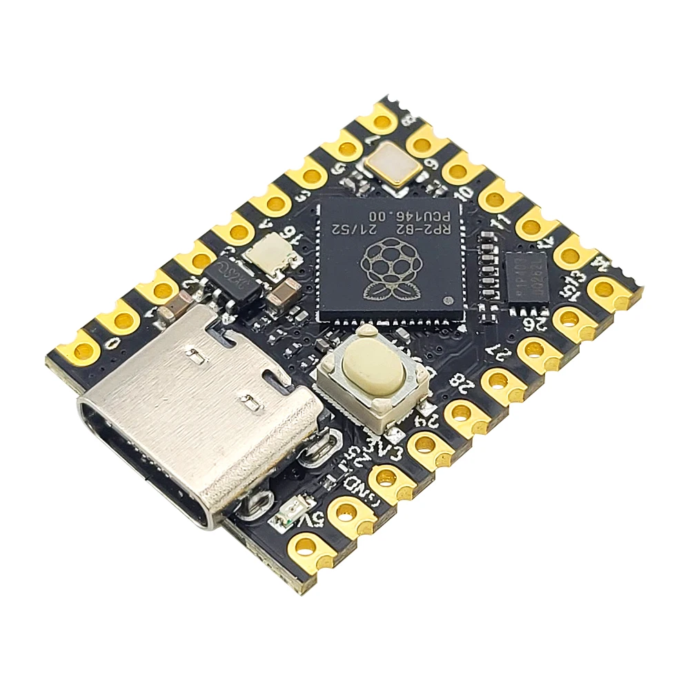 Фото Модуль макетной платы RP2040 MINI для Raspberry PI ZERO MCU, двухъядерный, 133 МГц, 264 КБ SRAM, 2 МБ Flash UART I2C SPI USB1.1 №3