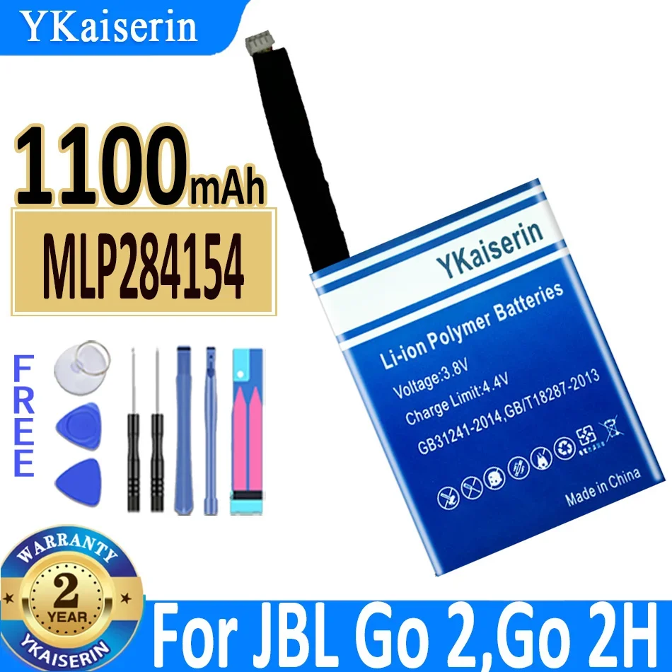 Для JBL Go 2, Go 2H;MLP 284154 ; Динамик 1ICP3/41/54, аккумулятор MP3 Mp3 Go2 MLP 284154   1100 мАч Прочный и эффективный